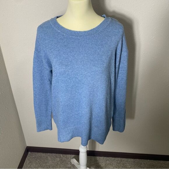 Ellen Tracy Long Sleeve Blue Pullover Crewneck Sweater Women's Size Small - Picture 10 of 16